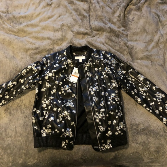 Michael Kors Jackets & Blazers - Michael Kors leather bomber jacket